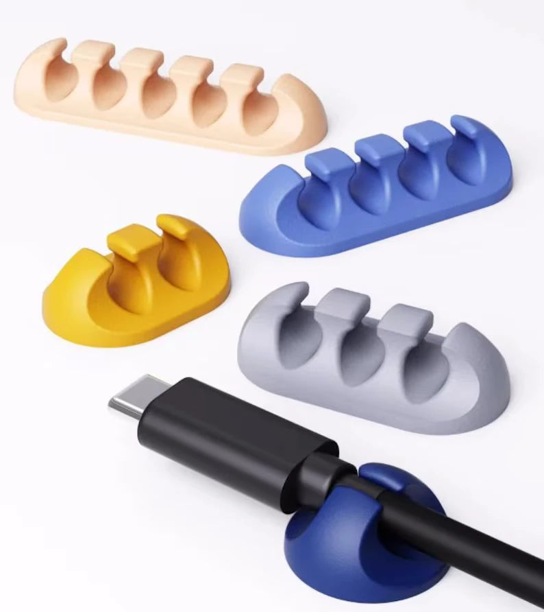 3D Printed Desktop Cable Clips | Modular Cord Organizer & Wire Management