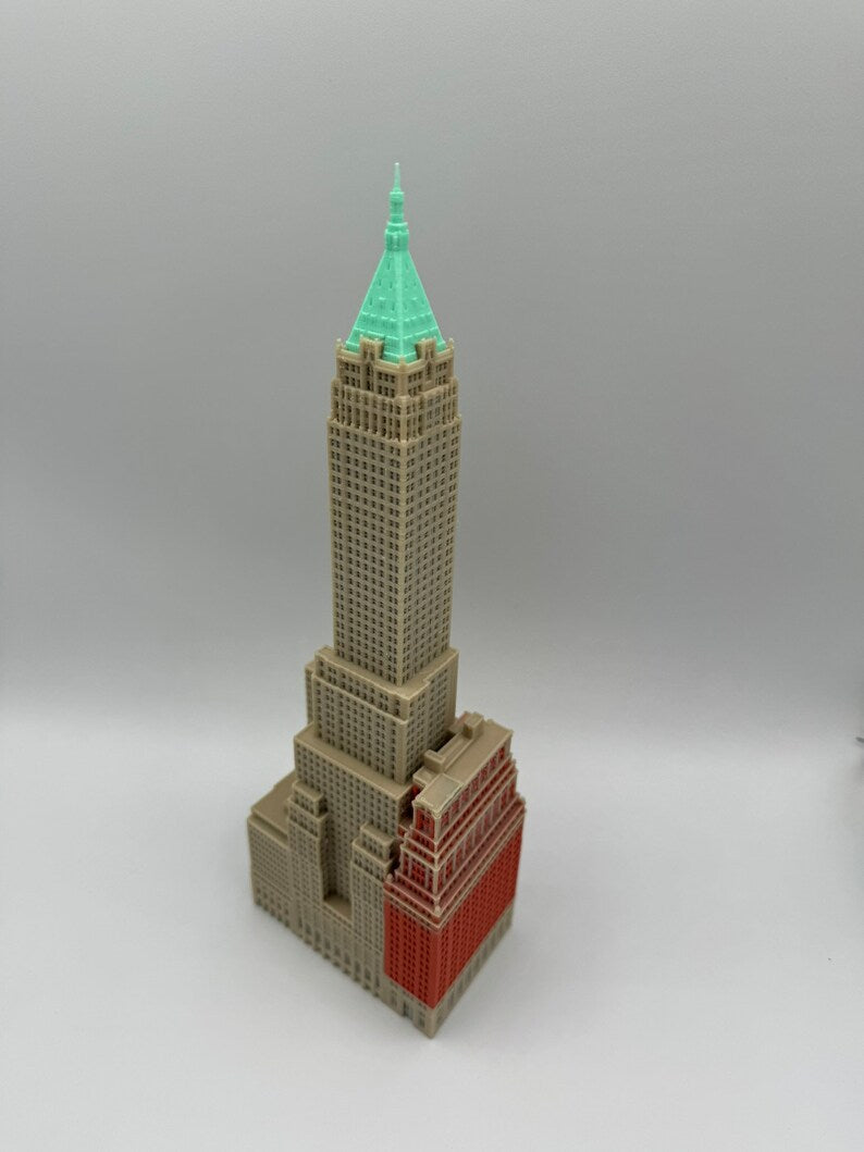 40 Wall Street Model- 3D Printed Full Color