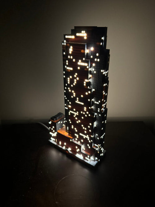 30 Rockefeller Plaza Small Light Up Model- 3D Printed