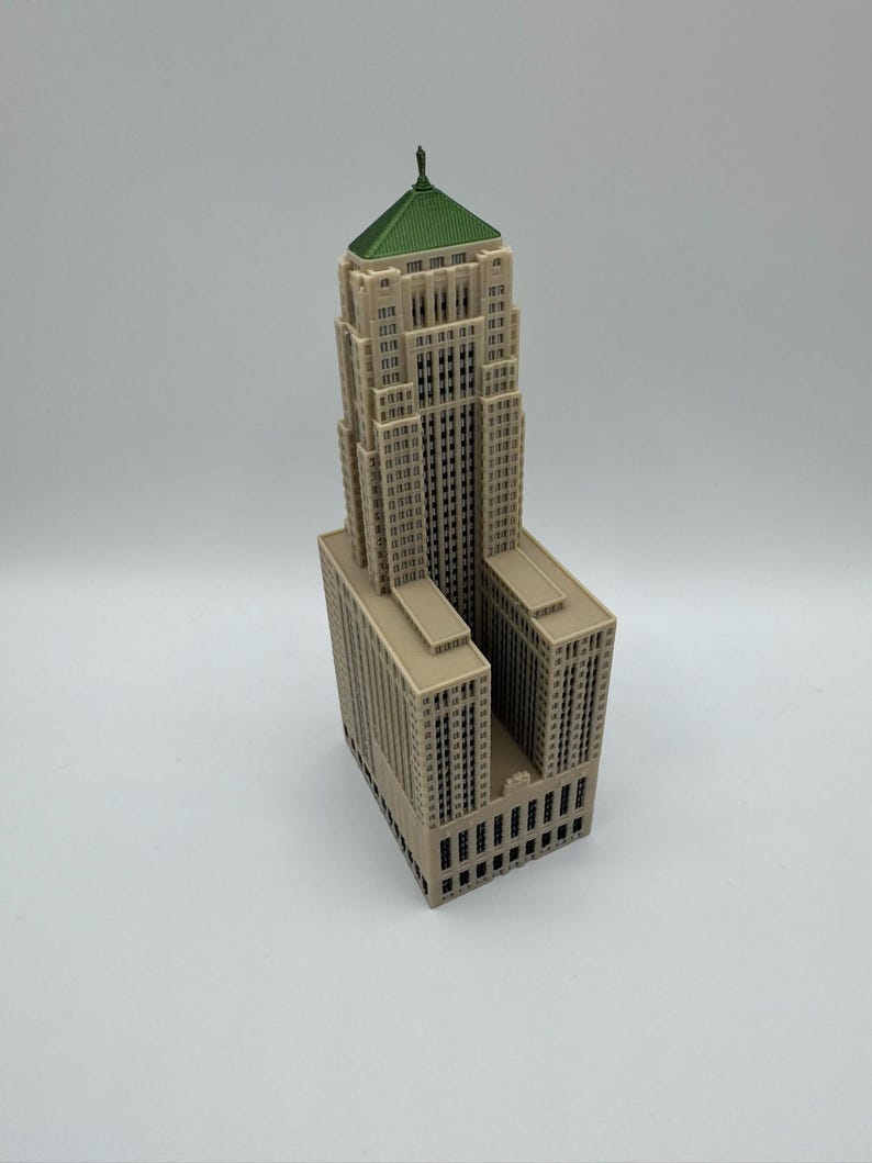 Chicago Board of Trade Building Model- 3D Printed Full Color