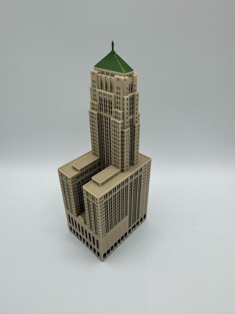 Chicago Board of Trade Building Model- 3D Printed Full Color